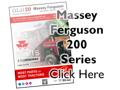 Massey Ferguson 200 Series Tractor Parts Catalogue